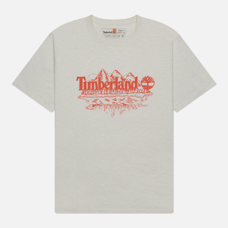 Мужская футболка Timberland Graphic Slub, цвет белый, размер S