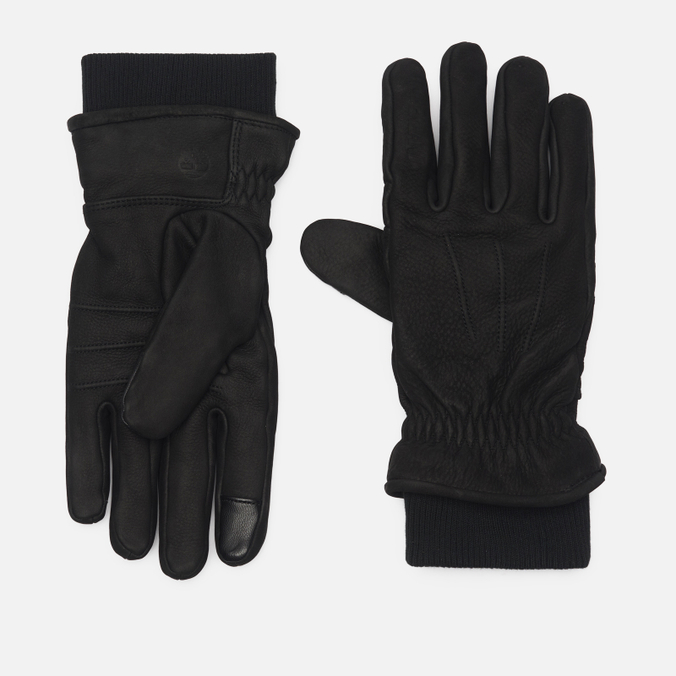Перчатки Timberland Leather With Rib Knit