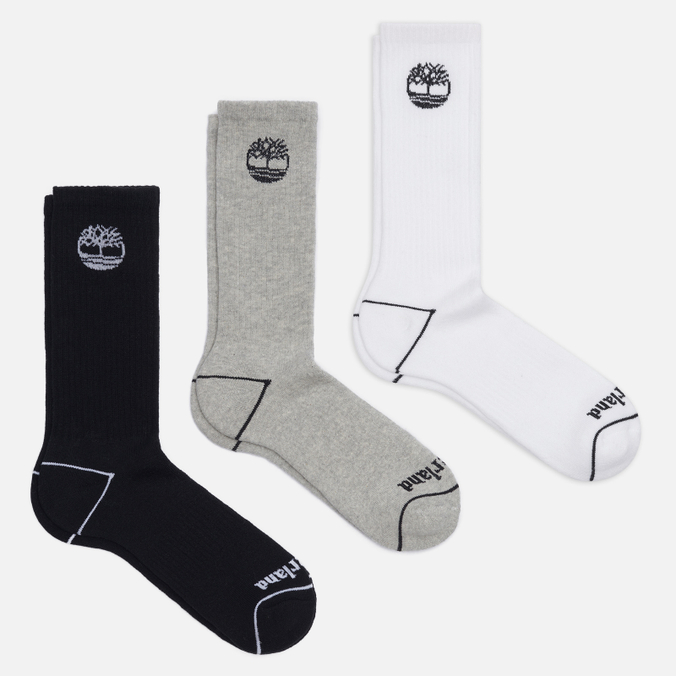 Комплект носков Timberland 3-Pack Bowden Full Cushion Crew