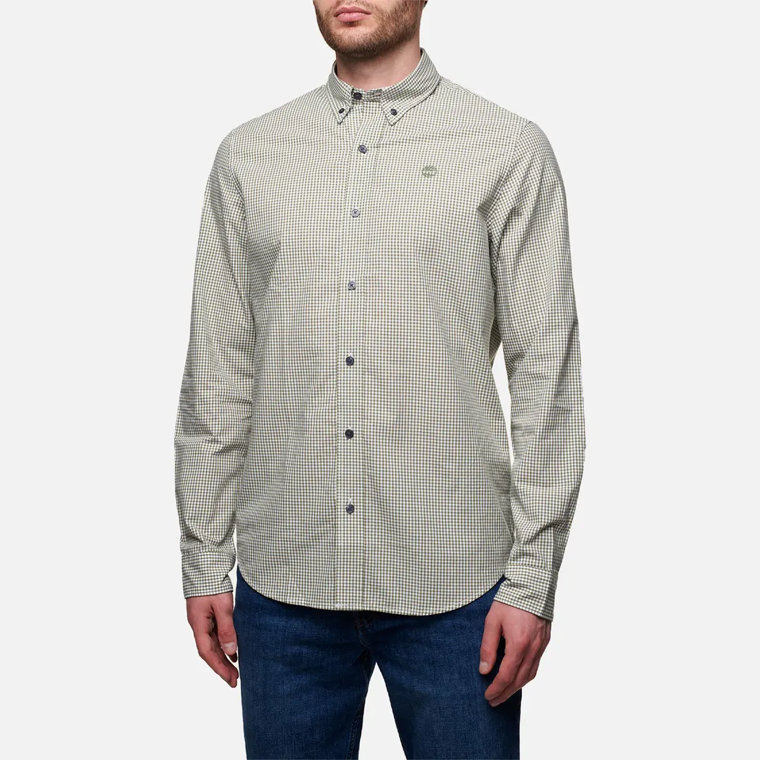 Timberland Мужская рубашка Suncook River Gingham Poplin Micro