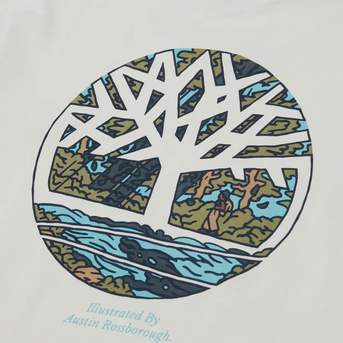 Timberland Мужская футболка Illustrated Tree Logo Back Graphic
