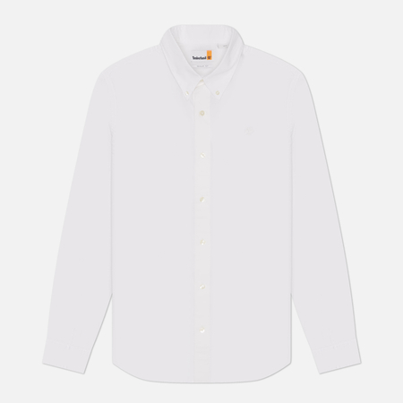 Мужская рубашка Timberland Stretch Poplin, цвет белый, размер XXL