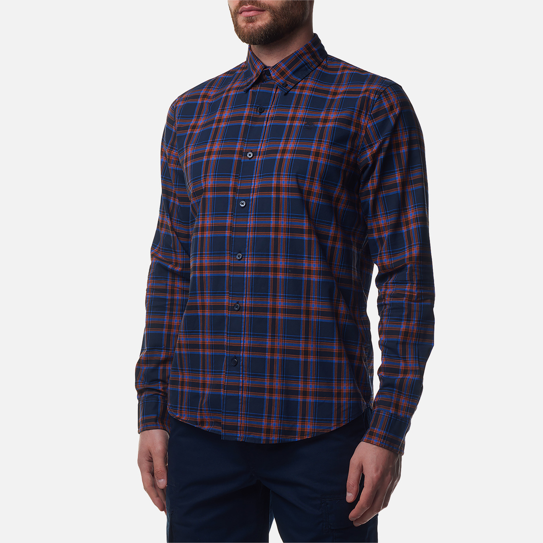 Timberland Мужская рубашка Stretch Poplin Check