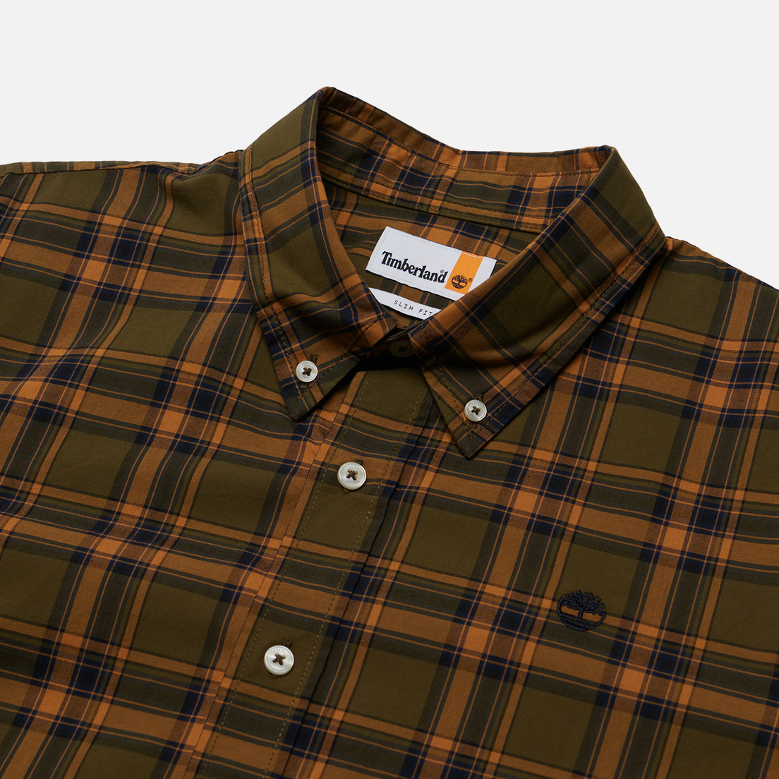 Timberland Мужская рубашка Stretch Poplin Check