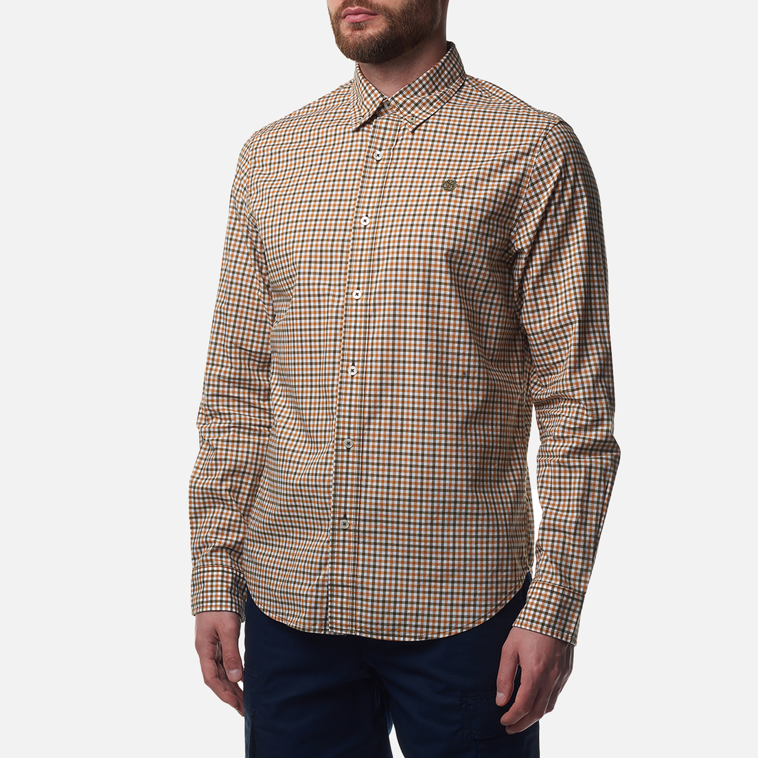 Timberland Мужская рубашка Stretch Poplin Gingham