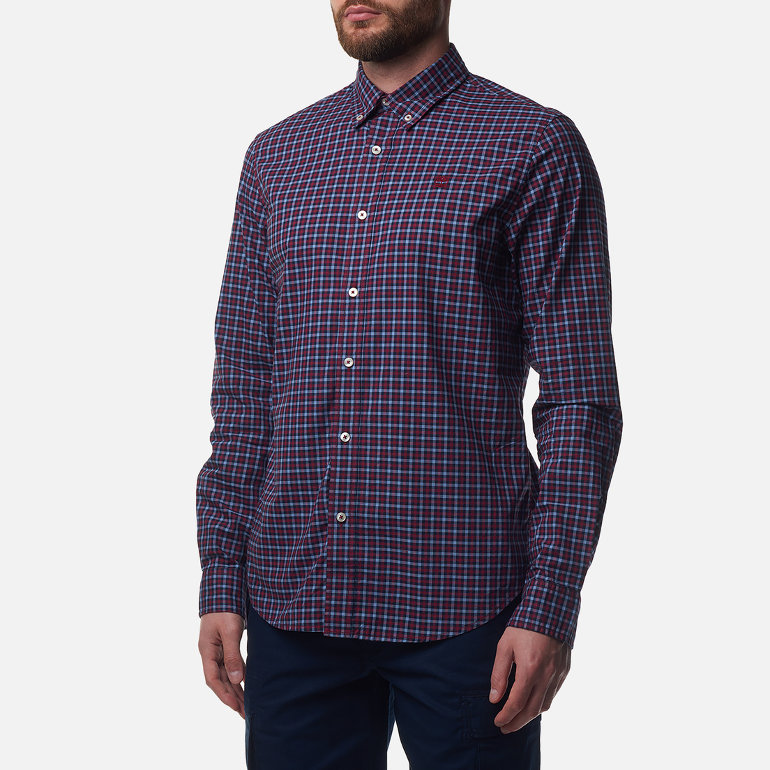 Timberland Мужская рубашка Stretch Poplin Gingham