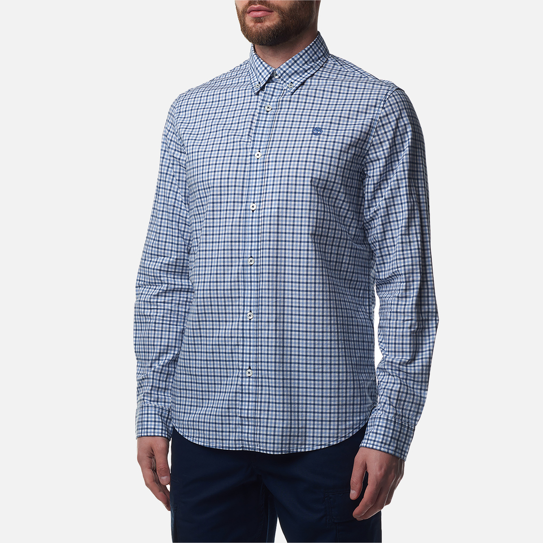 Timberland Мужская рубашка Stretch Poplin Gingham