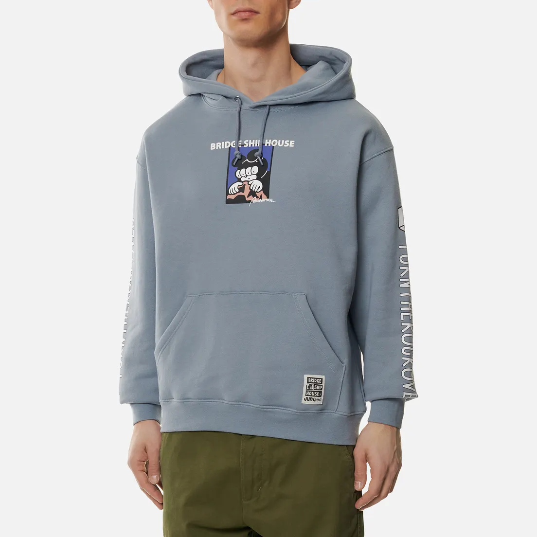 Medicom Toy Мужская толстовка x Bridge Ship House Brushed Hoodie