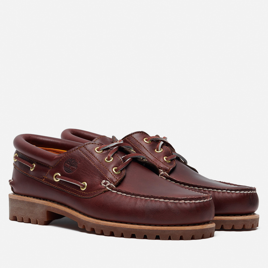 Мужские ботинки Timberland Authentics 3-Eye Burgundy Full Grain