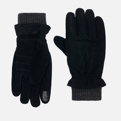 Перчатки Timberland Leather Rib Knit Cuff Black
