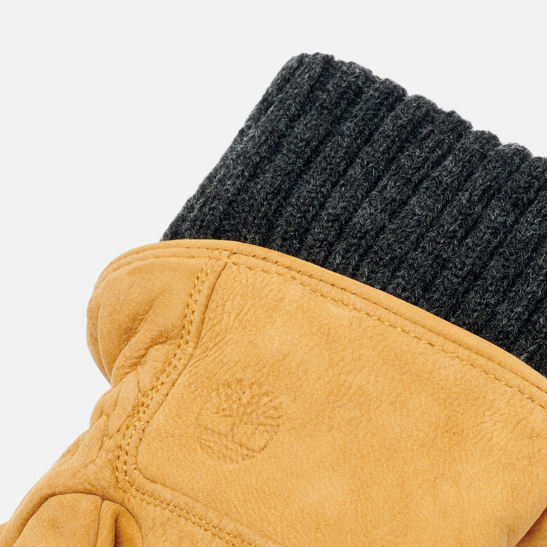 Timberland Перчатки Leather Rib Knit Cuff