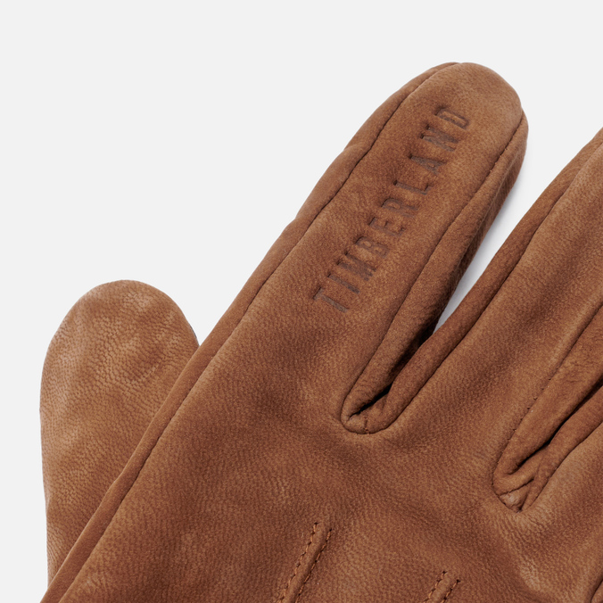 Перчатки Timberland, цвет коричневый, размер S TBLA1F5B-932 Leather Rib Knit Cuff - фото 3
