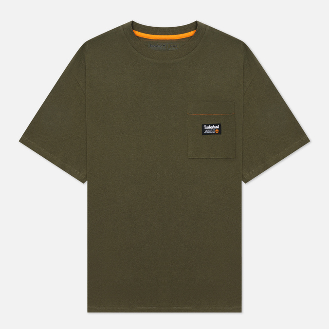 Мужская футболка Timberland, цвет оливковый, размер S TBLA22CV-A58 YC Graphic Relaxed - фото 1