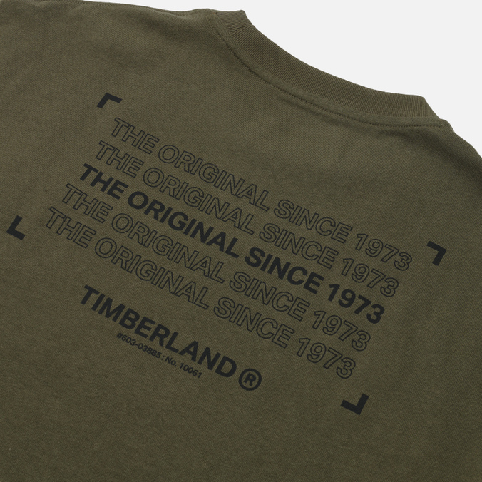 Мужская футболка Timberland, цвет оливковый, размер S TBLA22CV-A58 YC Graphic Relaxed - фото 3