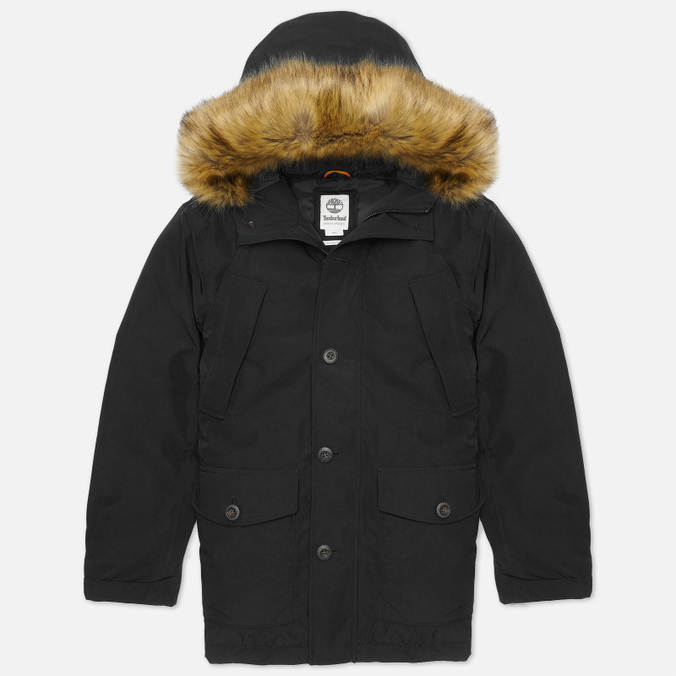 Мужская куртка парка Timberland, цвет чёрный, размер S