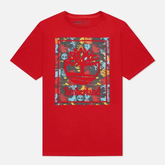 Мужская футболка Timberland Chinese New Year Stack Logo Barbados Cherry