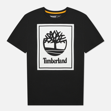 Мужская футболка Timberland Stack Logo, цвет чёрный, размер M