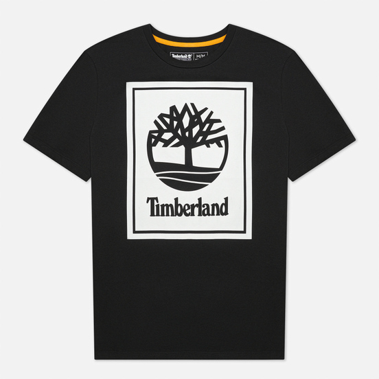 Мужская футболка Timberland Stack Logo Black/White