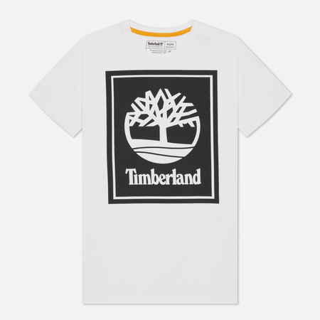Мужская футболка Timberland Stack Logo, цвет белый, размер XXL
