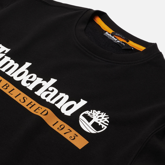Мужская толстовка Timberland Established 1973 Crew Neck Black/White Boot