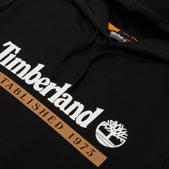 Мужская толстовка Timberland Established 1973 Hoodie Black/White Boot