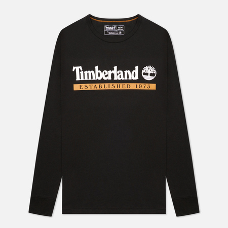 Мужской лонгслив Timberland LS Established 1973, цвет чёрный, размер XL
