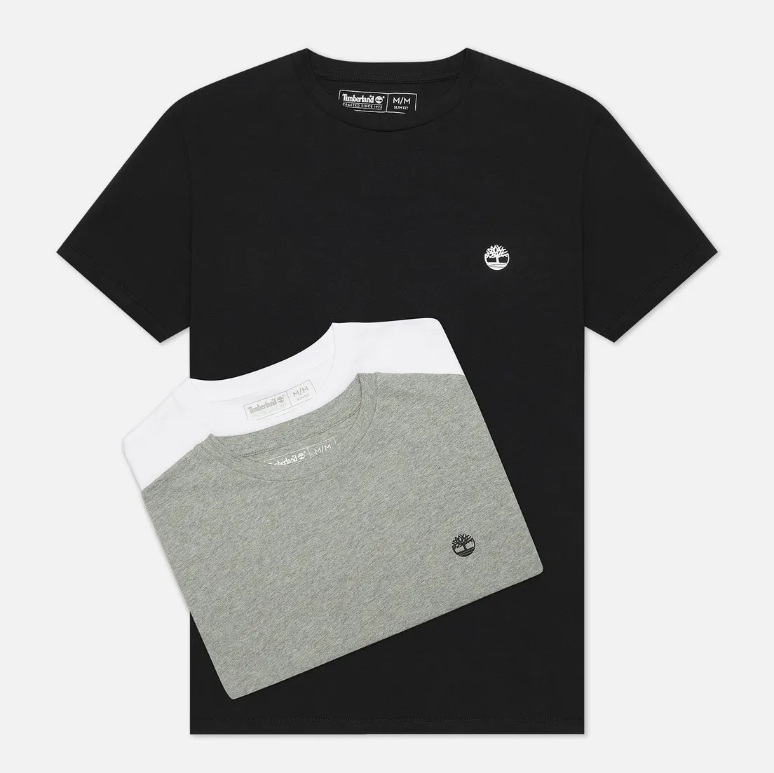 Timberland Комплект мужских футболок 3-Pack Basic Jersey Crew
