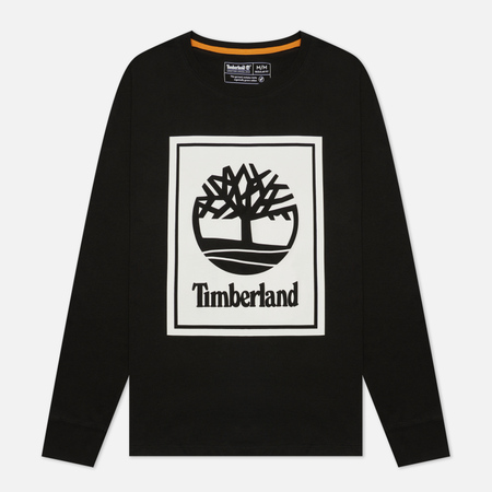 Мужской лонгслив Timberland Stack Logo цвет чёрный размер M 2150₽