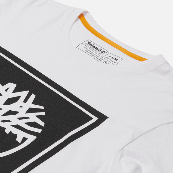 Мужской лонгслив Timberland Stack Logo White/Black
