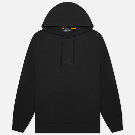 Мужская толстовка Timberland YC Heavyweight Stack Logo Hoodie, цвет чёрный, размер L