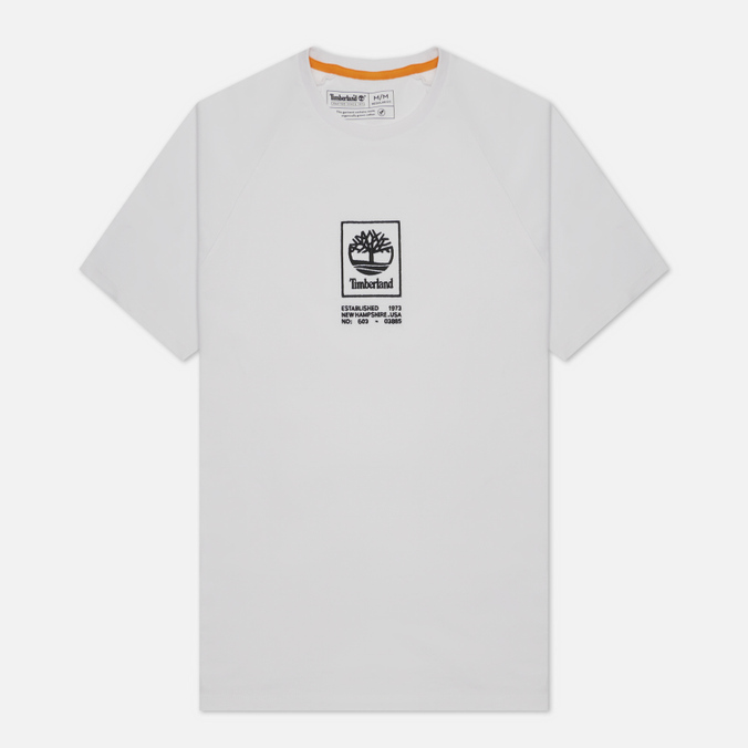Мужская футболка Timberland, цвет белый, размер S TBLA2DVY-100 SS Heavyweight Stack Logo - фото 1