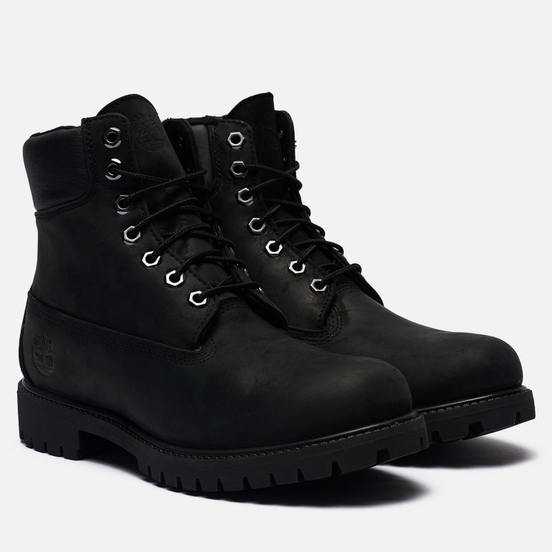 Мужские ботинки Timberland 6 Inch Premium Waterproof Fleece Black Nubuck
