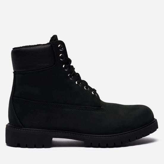 Мужские ботинки Timberland 6 Inch Premium Waterproof Fleece Black Nubuck