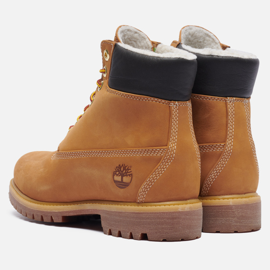 Мужские ботинки Timberland 6 Inch Premium Waterproof Warm Lined Wheat Nubuck