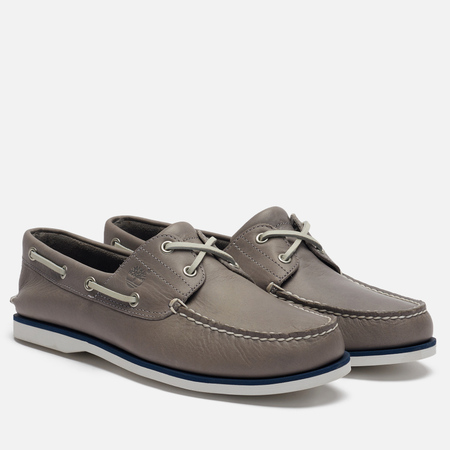 Мужские ботинки Timberland 2-Eye Classic Leather, цвет серый, размер 46 EU