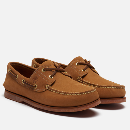 Мужские ботинки Timberland 2-Eye Classic Leather, цвет бежевый, размер 44.5 EU