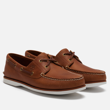 Мужские ботинки Timberland 2-Eye Classic Leather, цвет коричневый, размер 41 EU