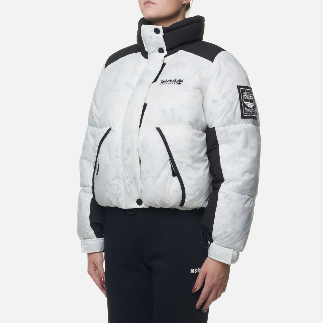 Timberland Женский пуховик x Tommy Hilfiger Crop Puffer Transparent