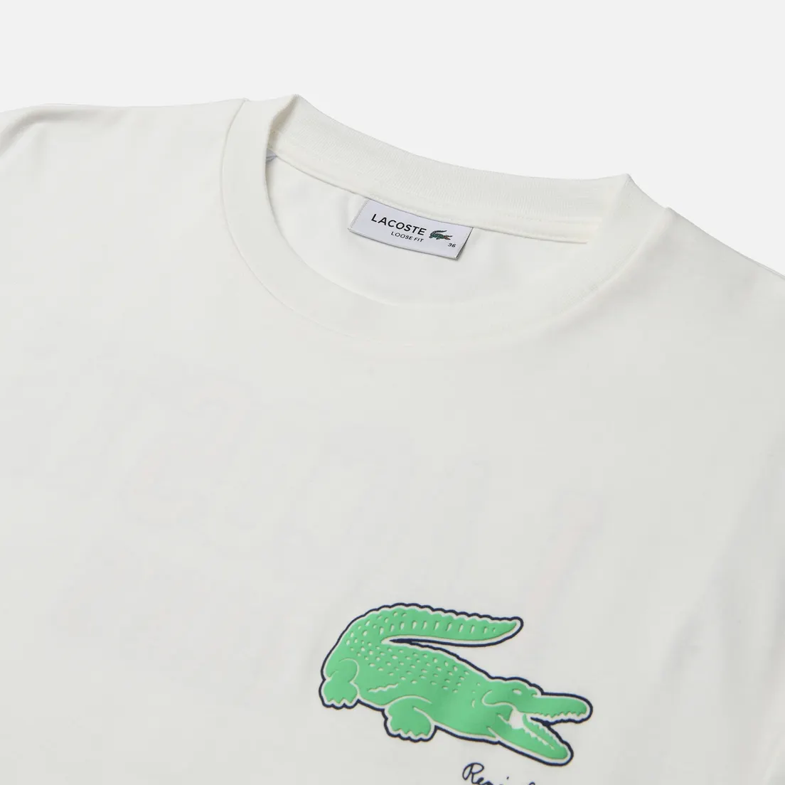 Lacoste Женская футболка Loose Fit Print Crocodile