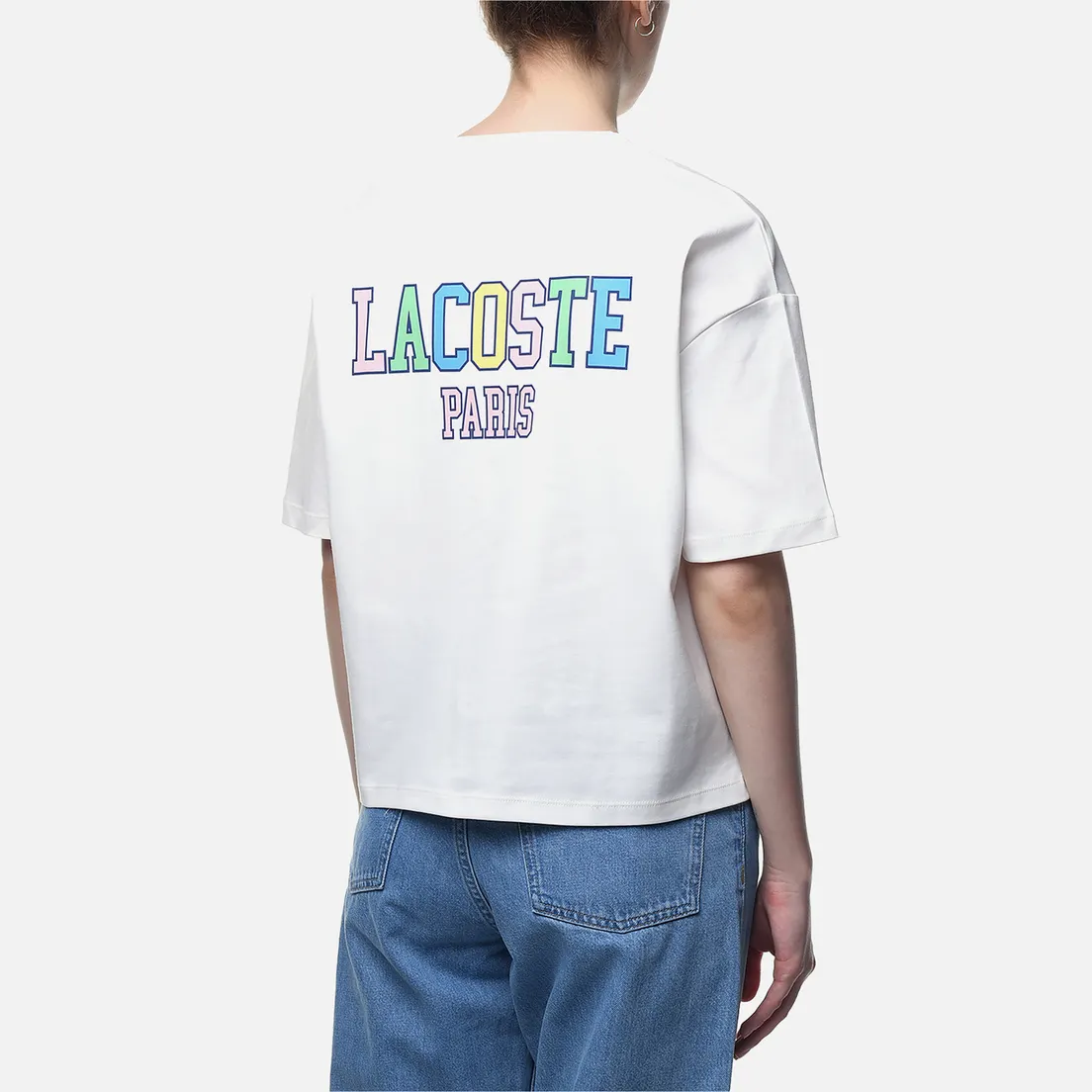 Lacoste Женская футболка Loose Fit Print Crocodile