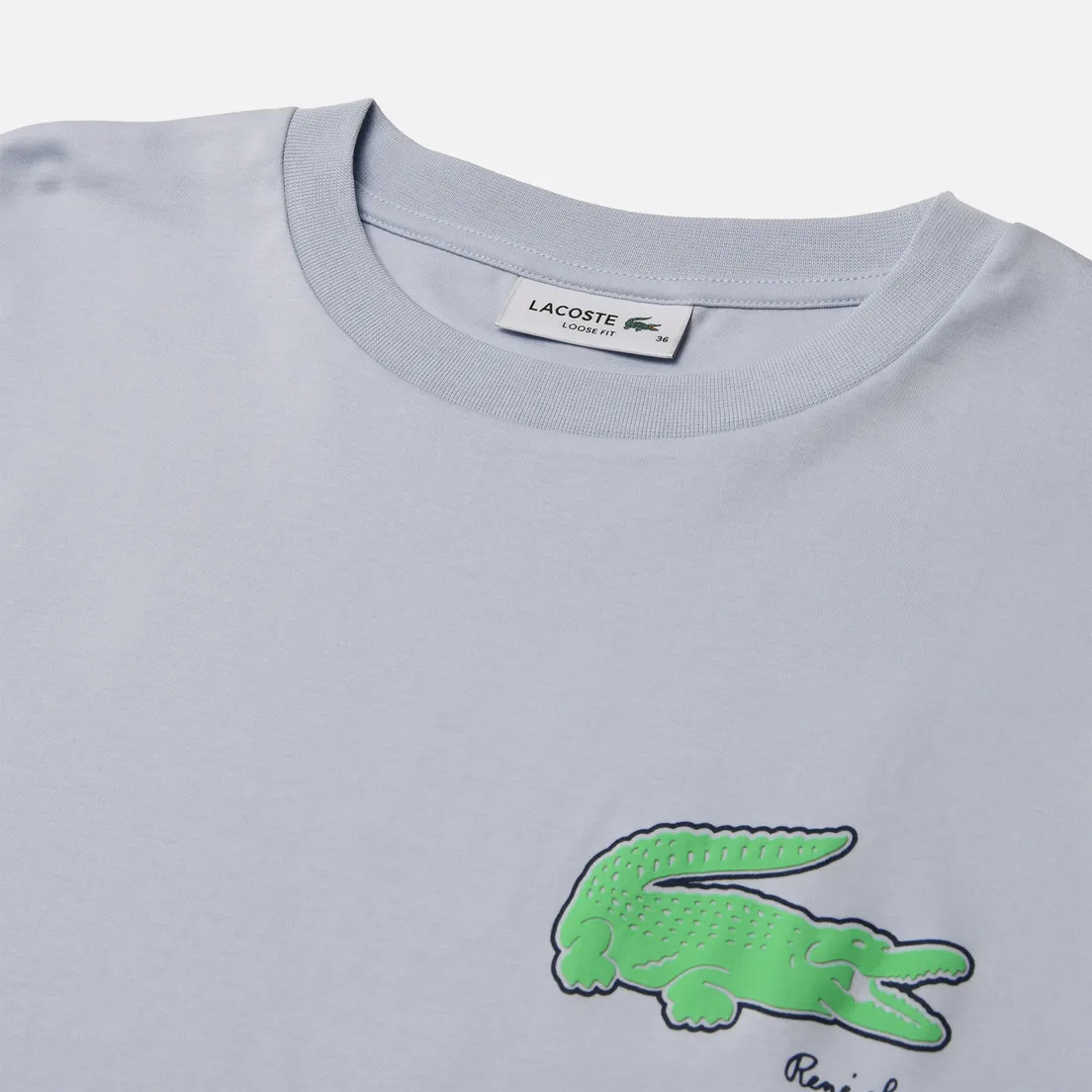 Lacoste Женская футболка Loose Fit Print Crocodile