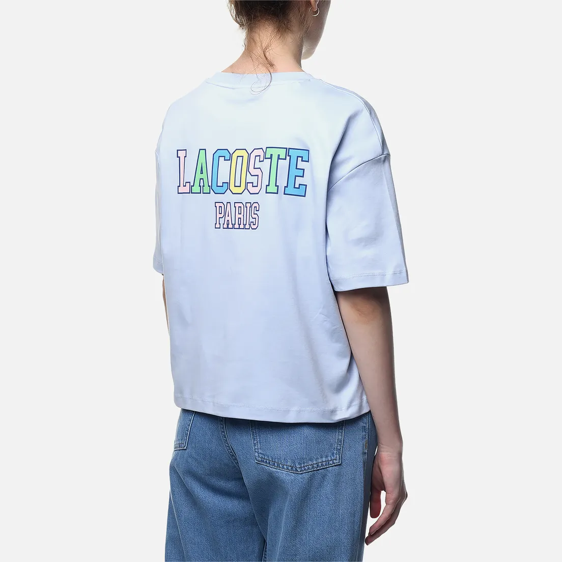 Lacoste Женская футболка Loose Fit Print Crocodile