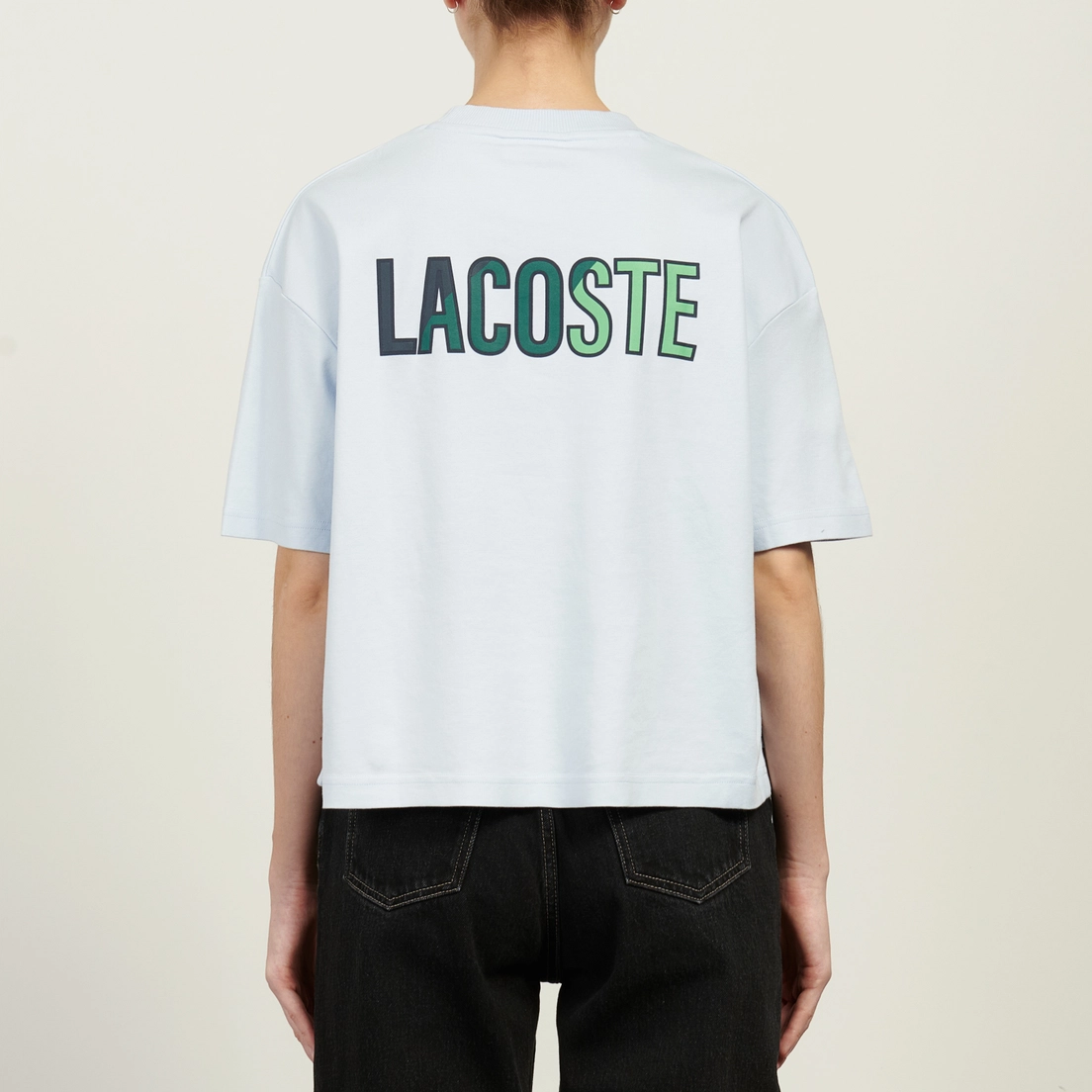 Lacoste Женская футболка Colorful Crocodile Logo