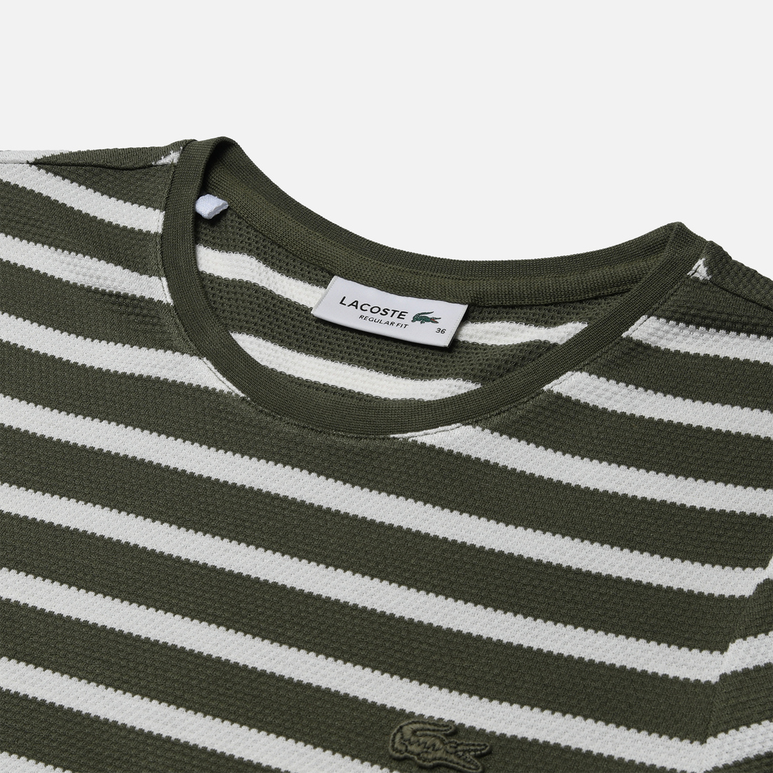 Lacoste Женская футболка Round Neck Striped