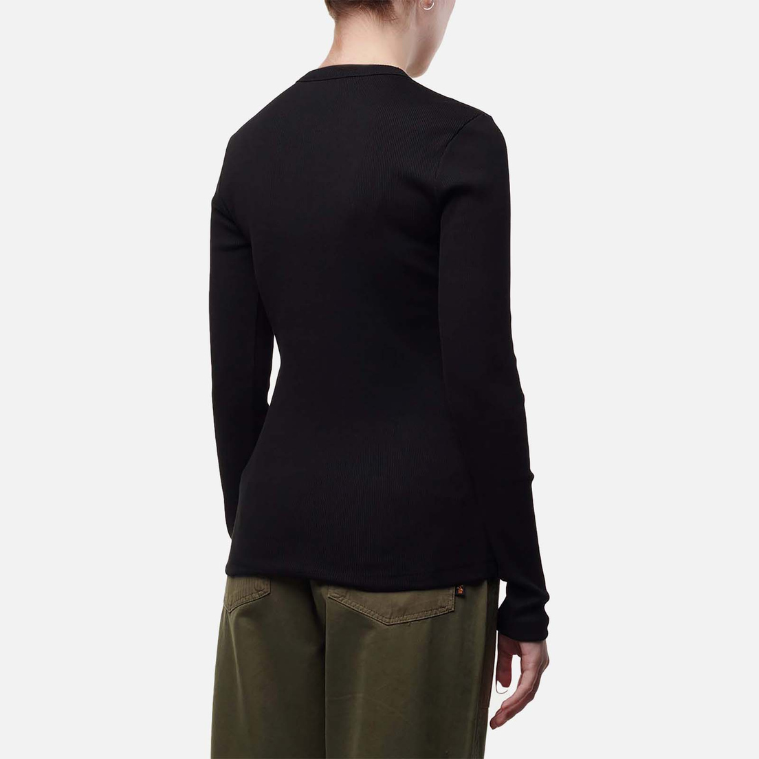 Lacoste Женский лонгслив Ribbed Cotton