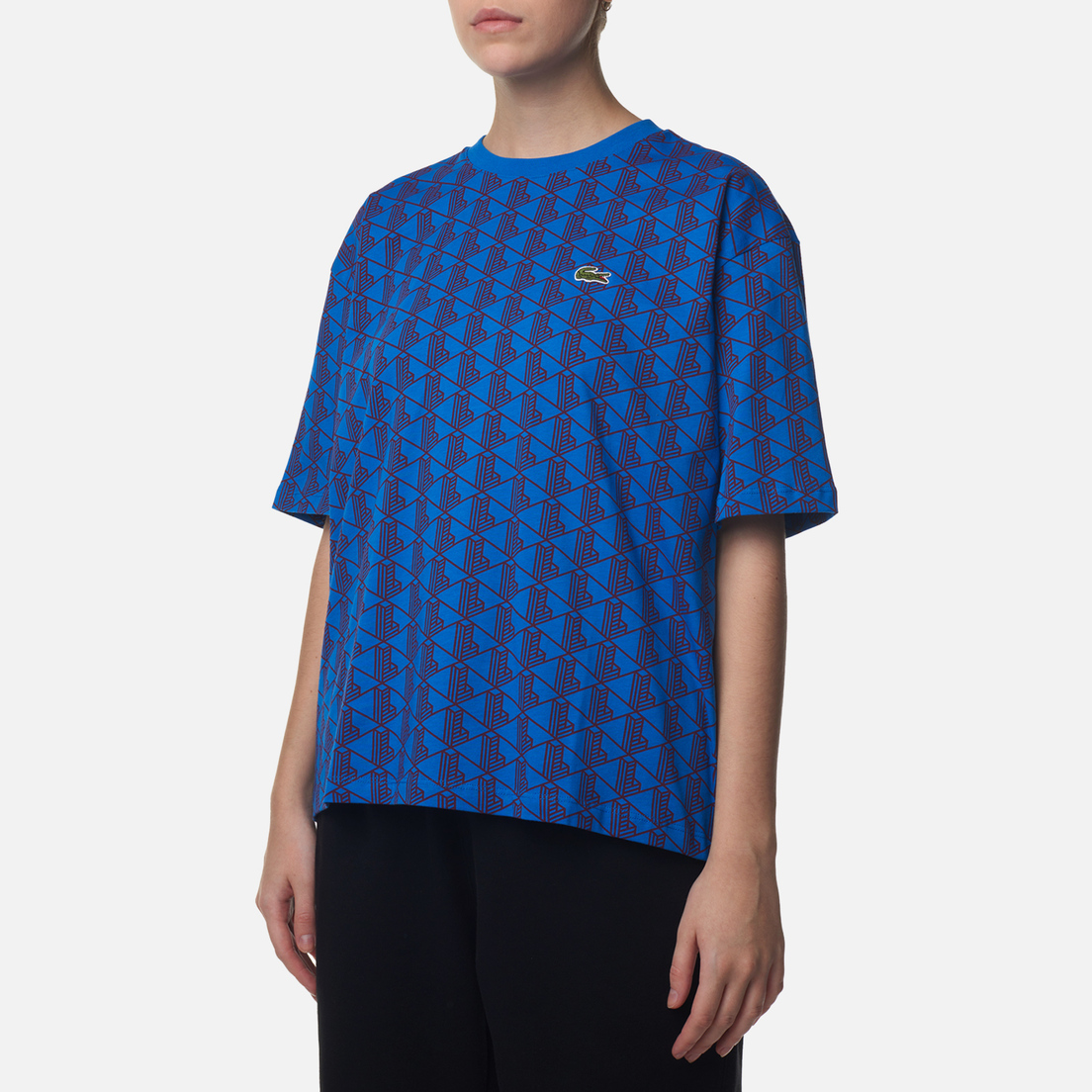 Lacoste Женская футболка Contrast Collar Monogram