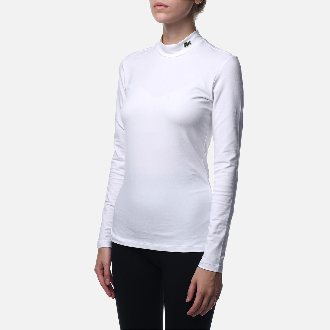 Lacoste Женский лонгслив Slim Fit Stretch Cotton