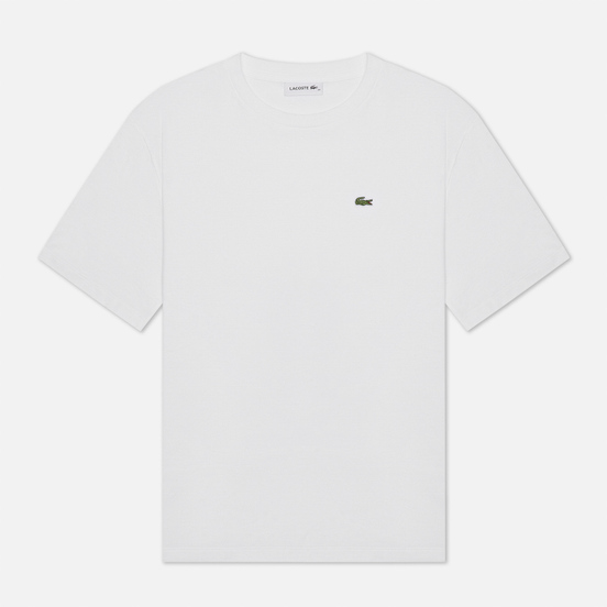 Женская футболка Lacoste Crew Neck Premium Cotton White