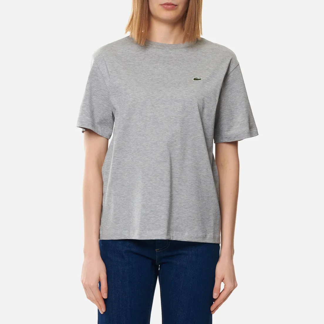 Lacoste Женская футболка Crew Neck Premium Cotton
