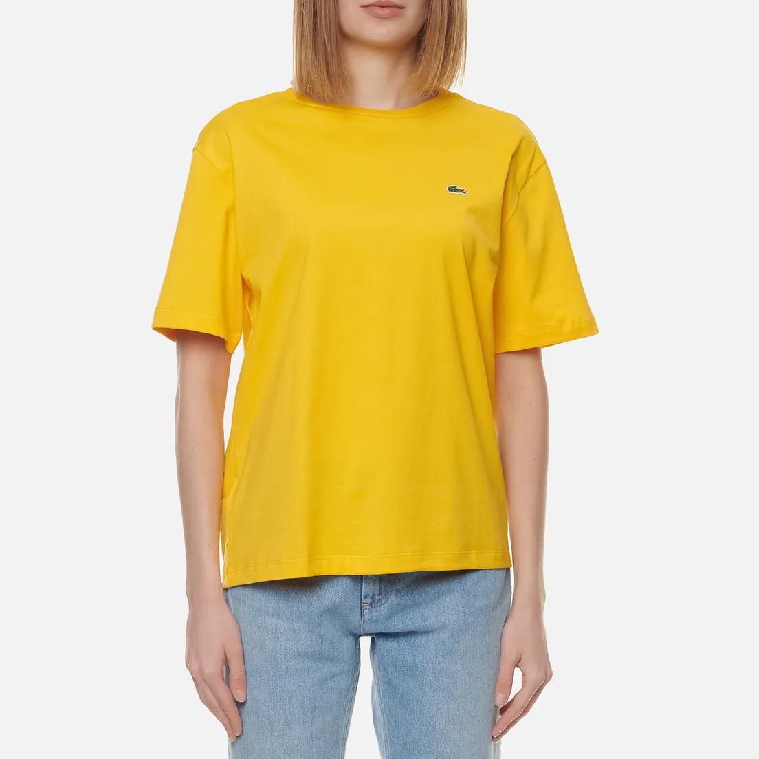 Lacoste Женская футболка Crew Neck Premium Cotton